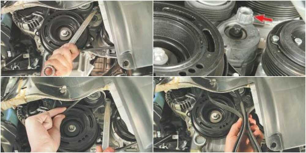 Замена ремешка генератора на Opel Astra H с мотором Z16 XE